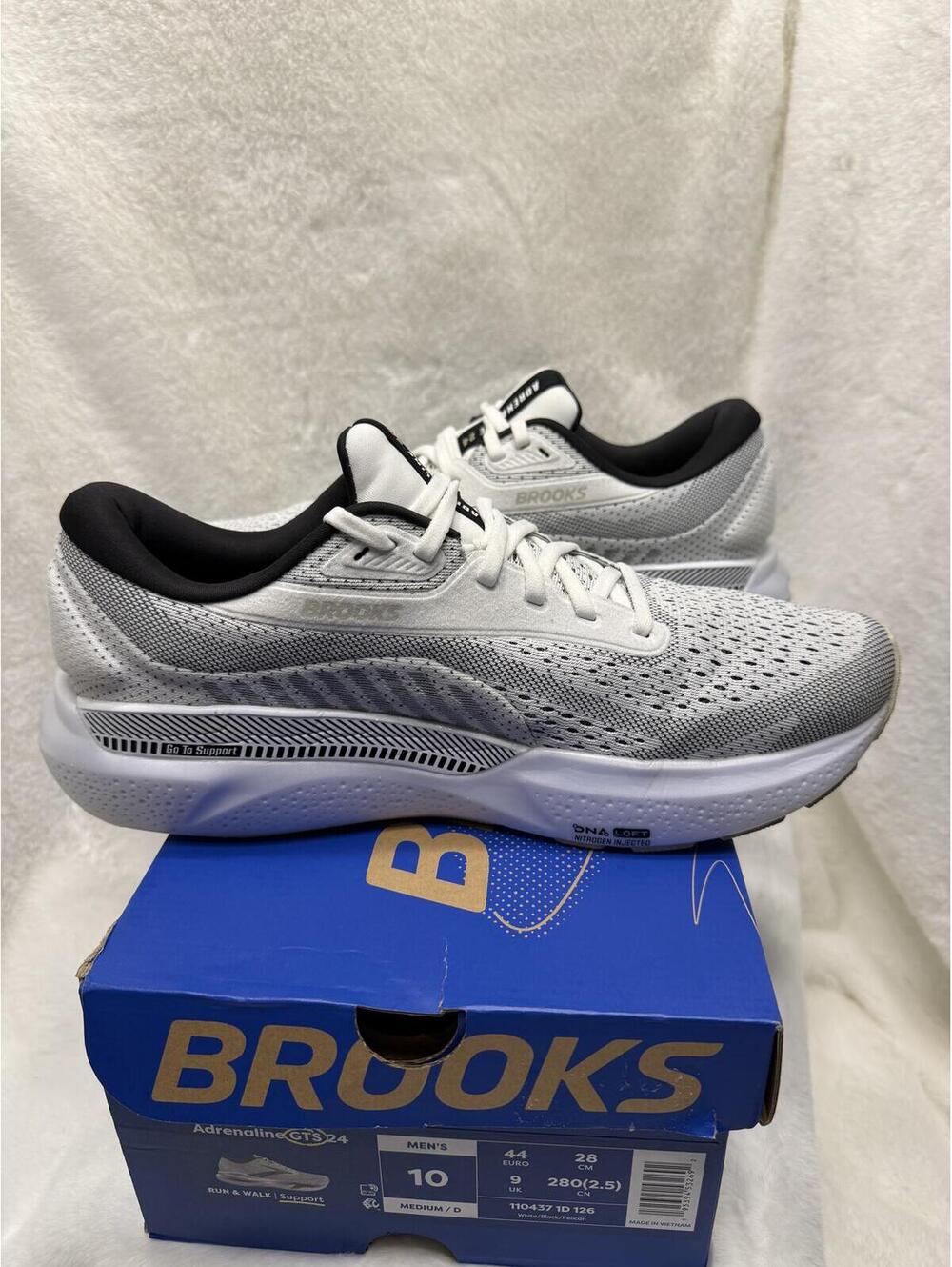 NEW BROOKS ADRENALINE GTS 24 RUNNING/WALKING SHOES MEN'S SIZE 10 OR WOMEN'S 11.5 - Picture 3 of 5
